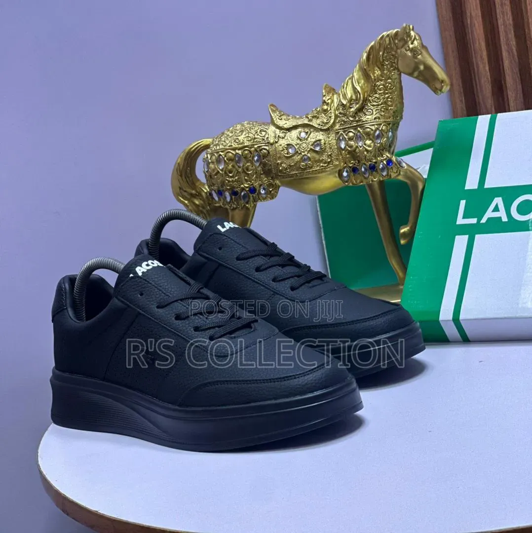 High Quality Lacoste Men Shoes White and Black