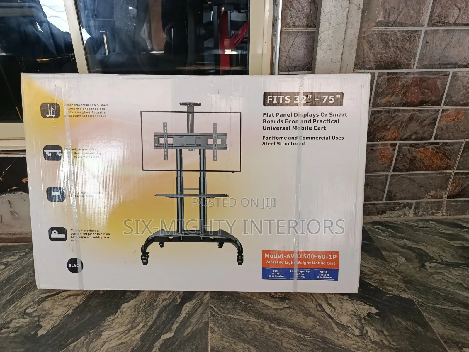 North Bayou Mobile Tv (Led/ LCD/Oled) Cart Ava1500-60-1p