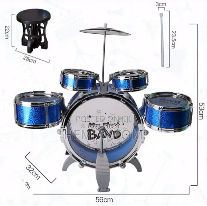 Kids Standard Mini Jazz Drum Set "Click to See More Images