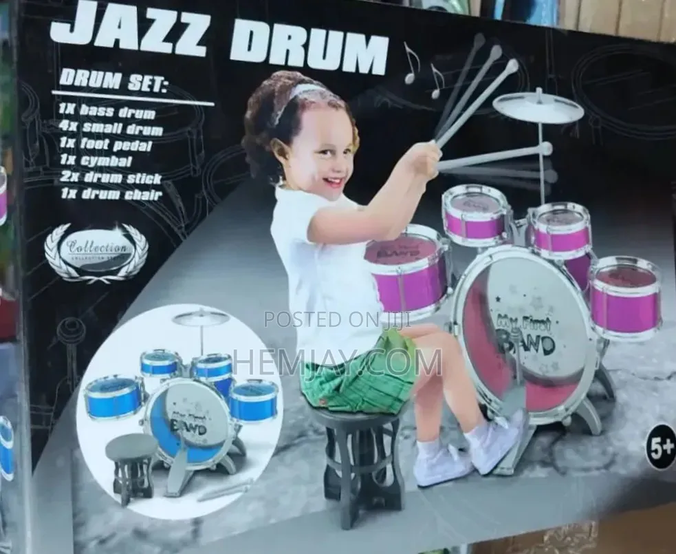 Kids Standard Mini Jazz Drum Set "Click to See More Images