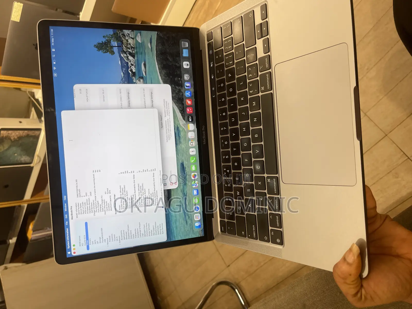 Laptop Apple MacBook Pro 2022 M2 8GB Apple M2 HDD+SSD 256GB