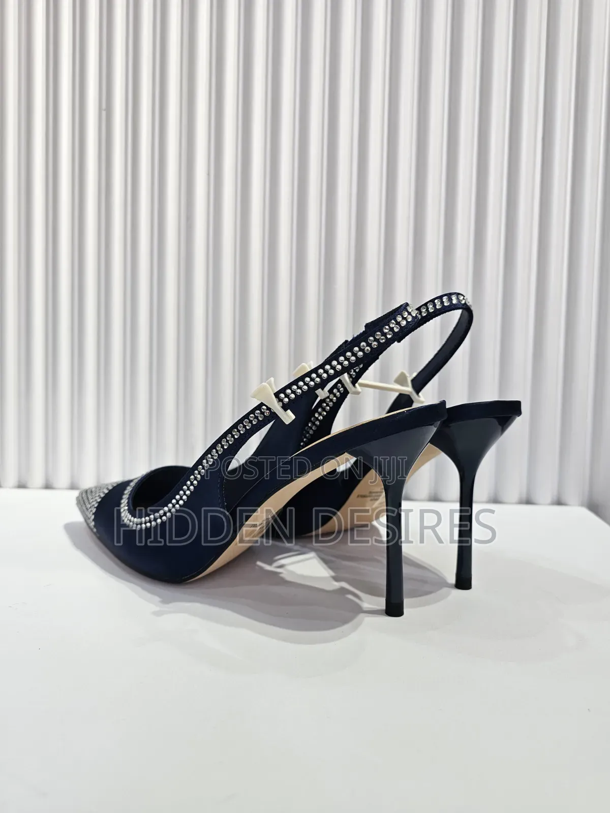 Jenny Bejeweled Slingbacks- Blue