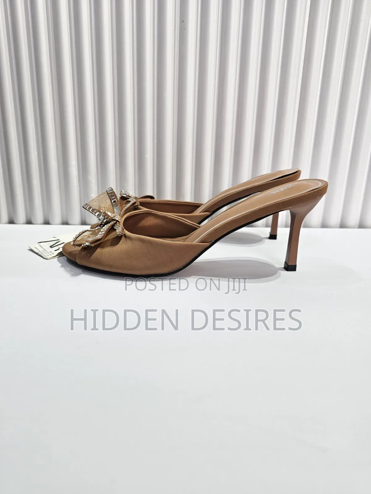 Zara Inspired Bow Mules- Brown