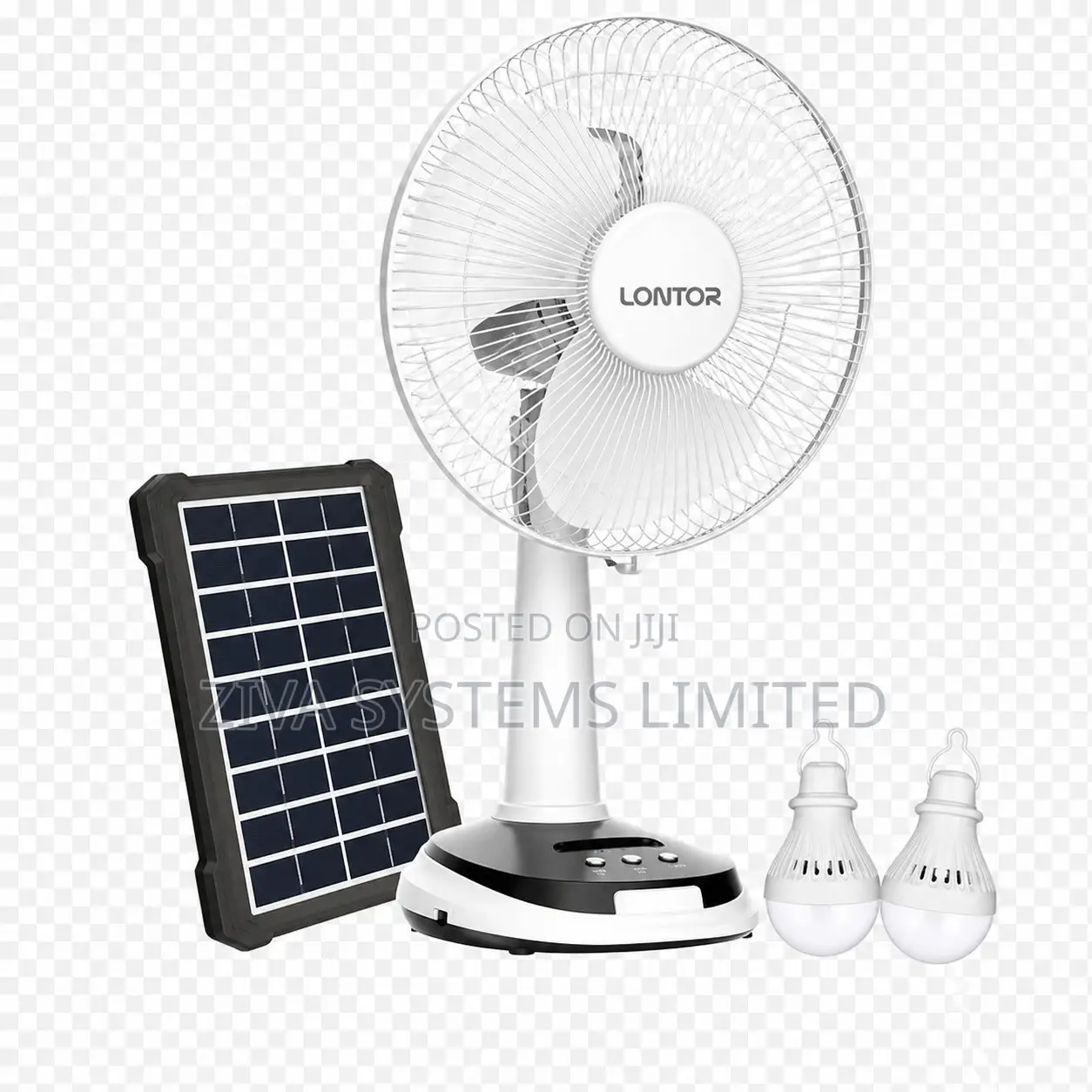 Lontor Rechargeable Fan With Solar Panel