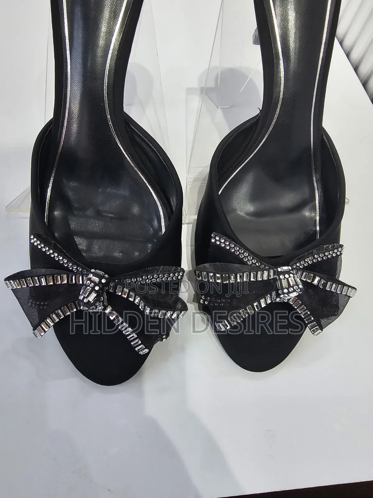 Zara Inspired Bow Mules- Black