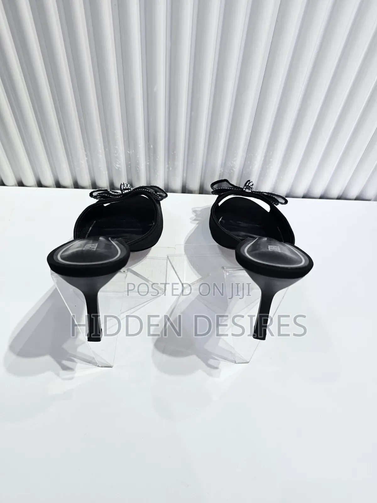 Zara Inspired Bow Mules- Black
