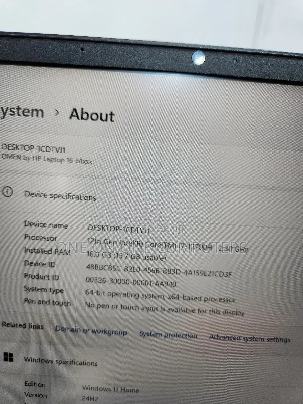 Laptop HP Omen 16 16GB Intel Core i7 SSD 1T