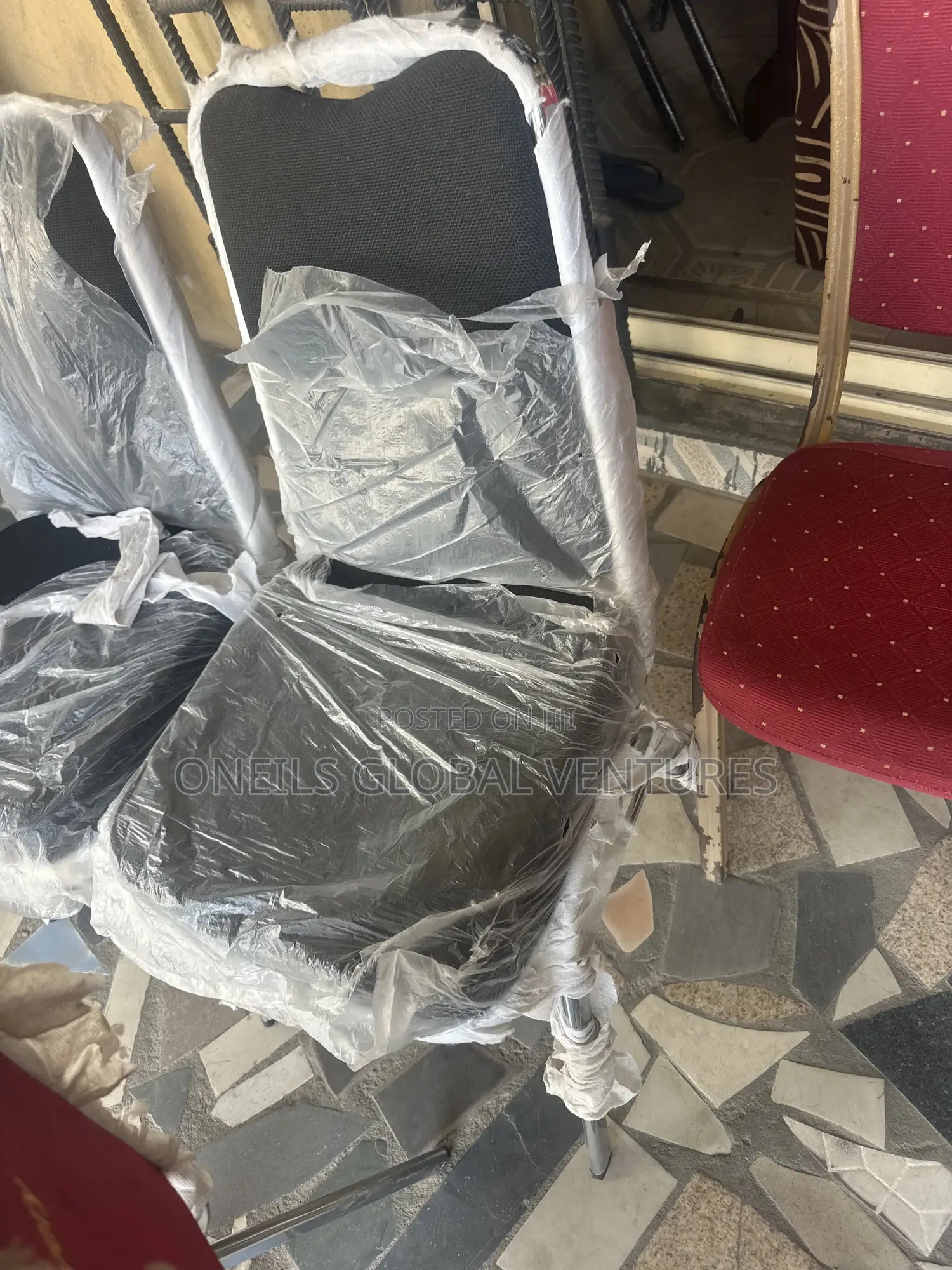 Blue Banquet Chair