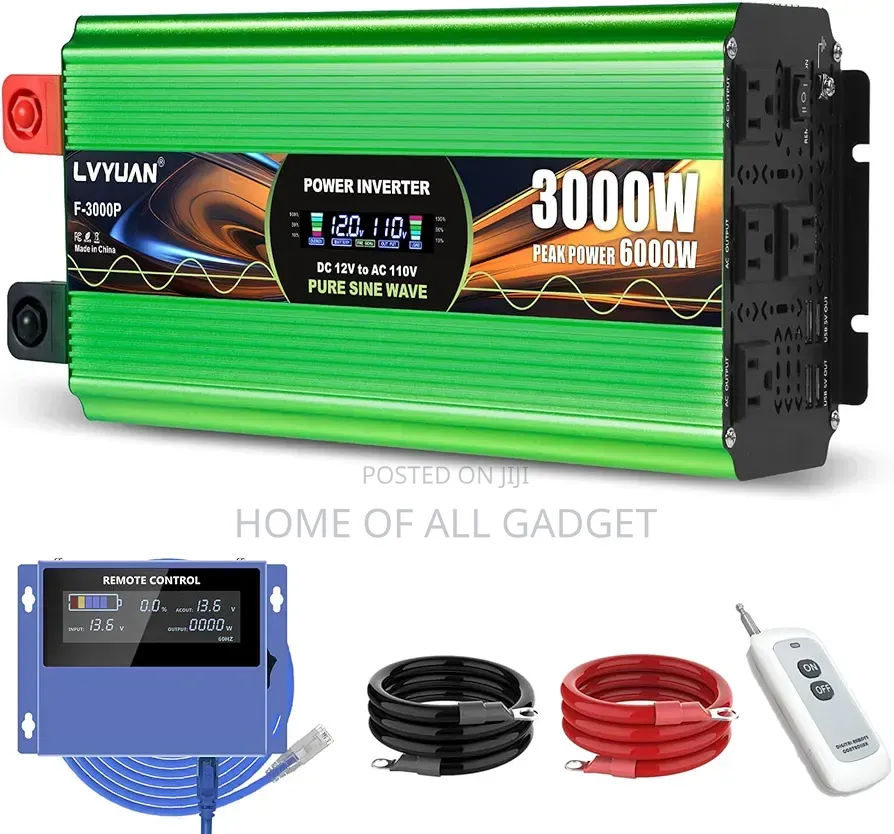 Pure Sine Wave Power Inverter Dc 12v to Ac 240v Voltage