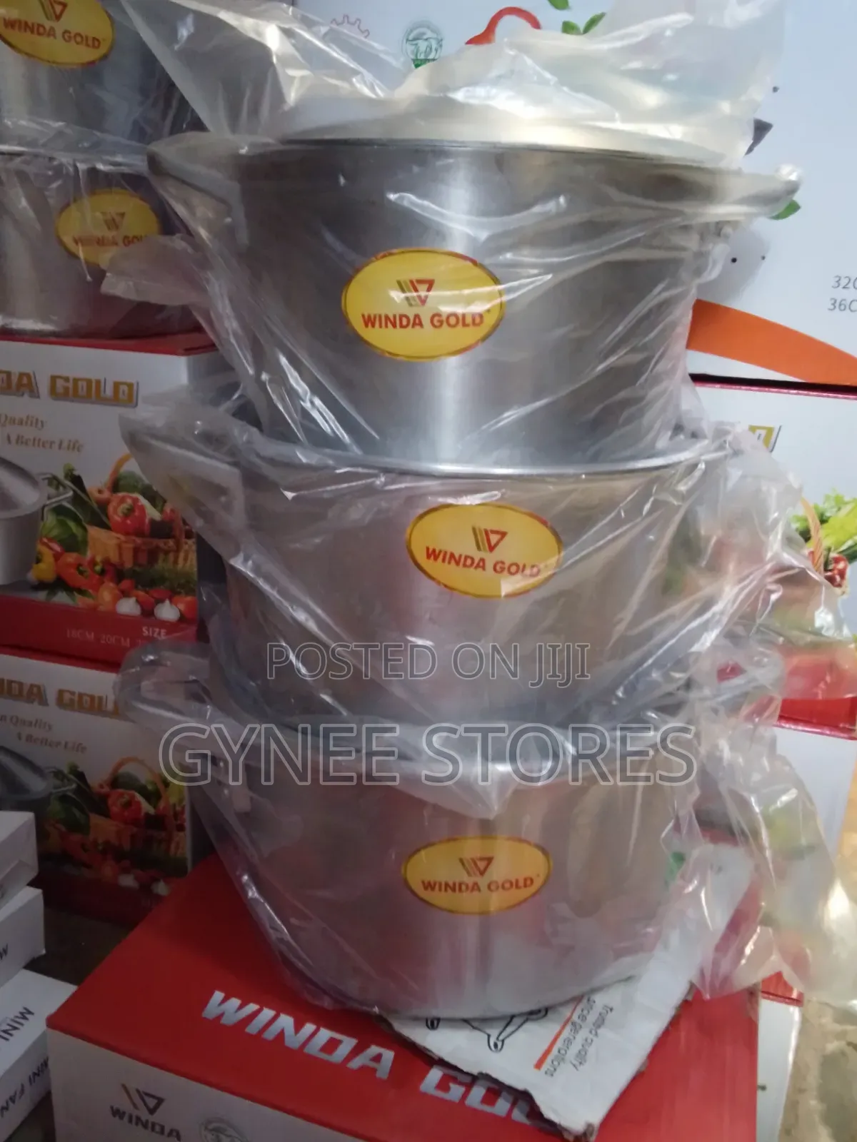 Winda Gold Cookware Sets 3big