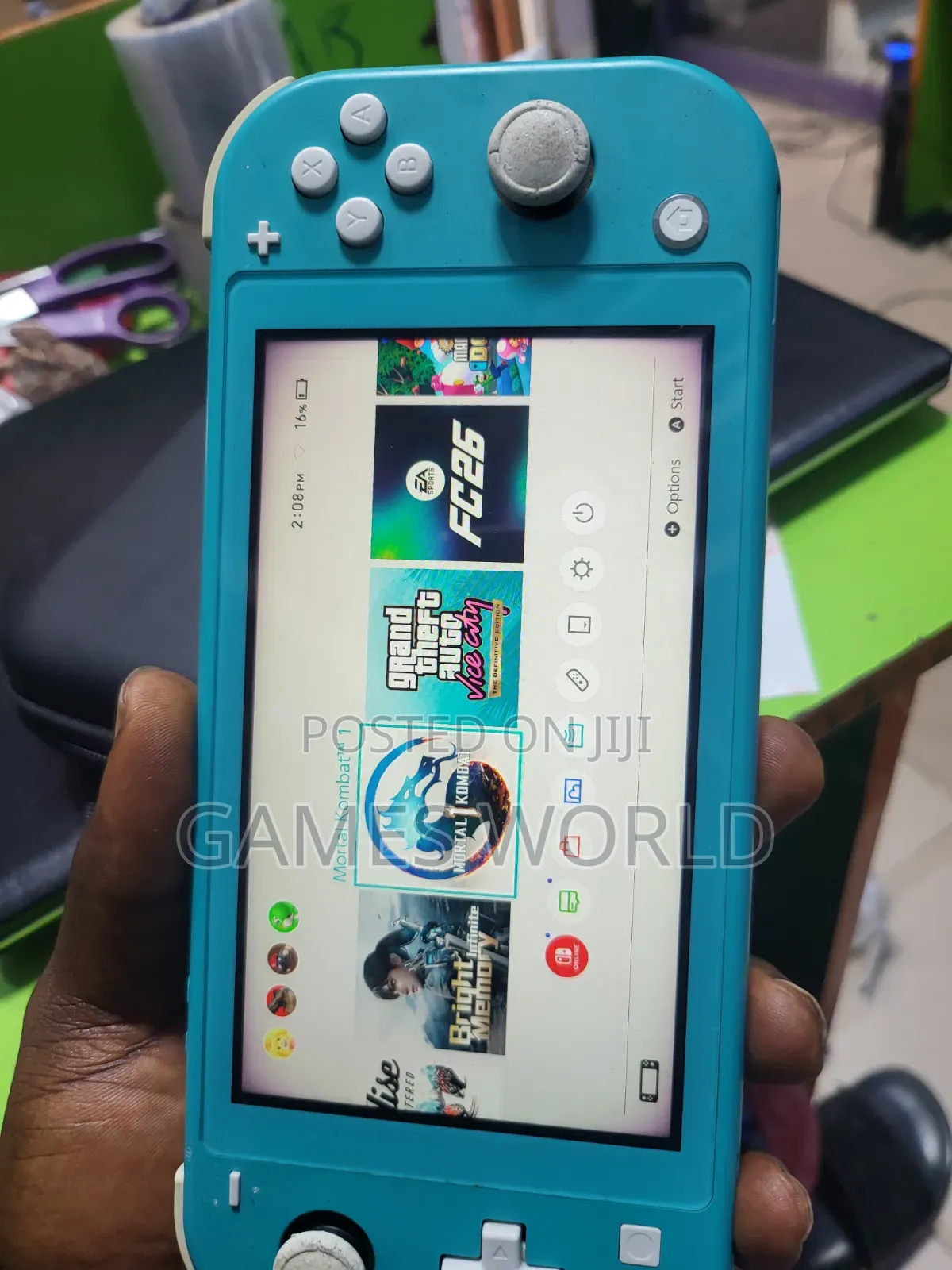 Nintendo Switch Lite With 128gb and 10games