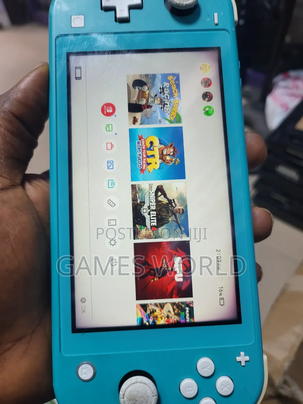 Nintendo Switch Lite With 128gb and 10games