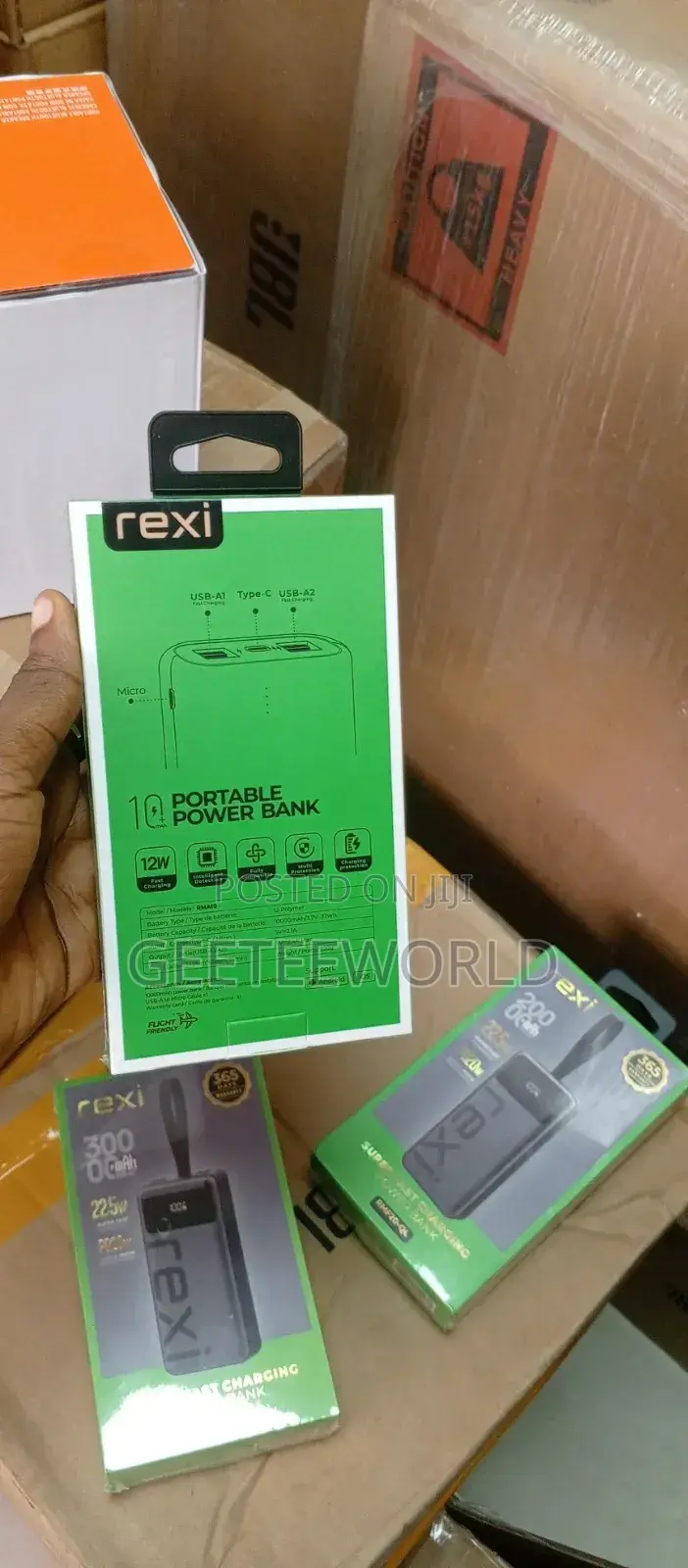 Rexi Power Bank 10000mah 12w Super Fast Charging