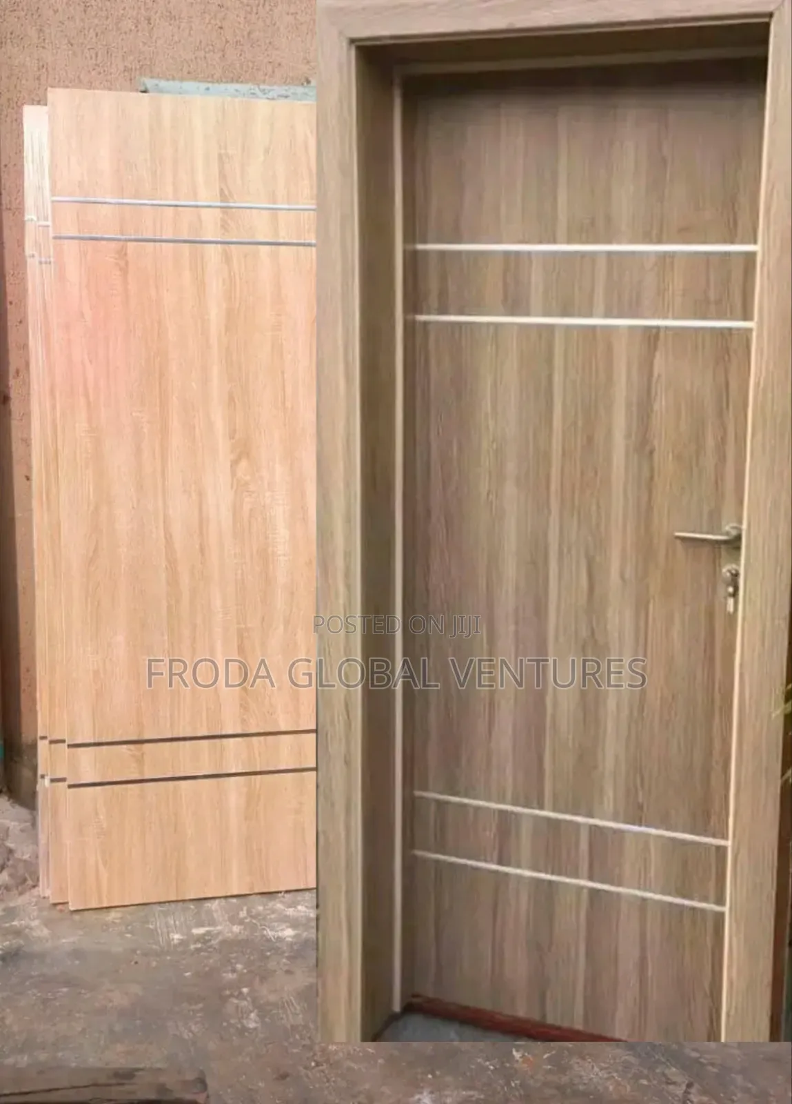 Room Doors. High Density Fiberboard; HDF Wooden Doors With Frames