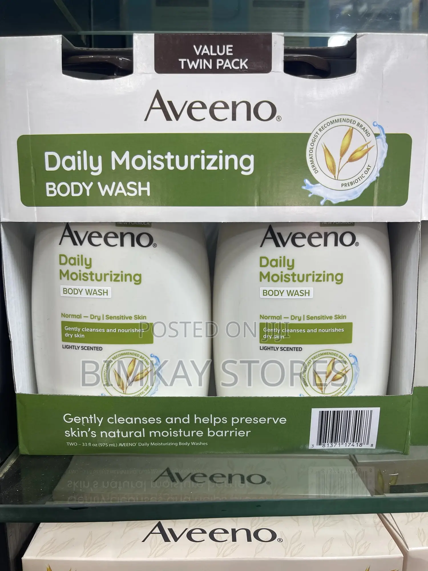 Aveeno Daily Moisturising 2 in 1 Original Body Wash 975ml for Adult