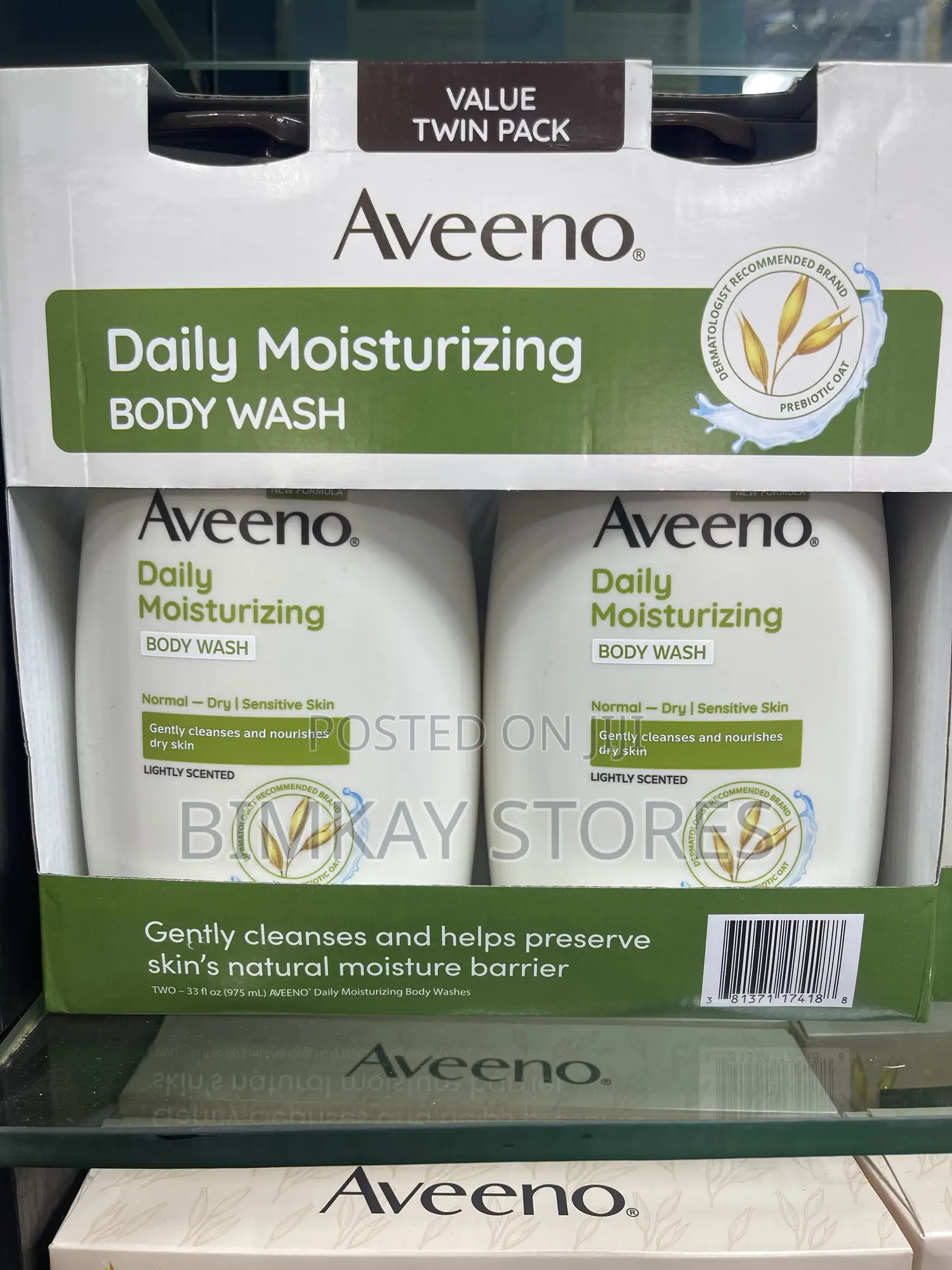Aveeno Daily Moisturising 2 in 1 Original Body Wash 975ml for Adult