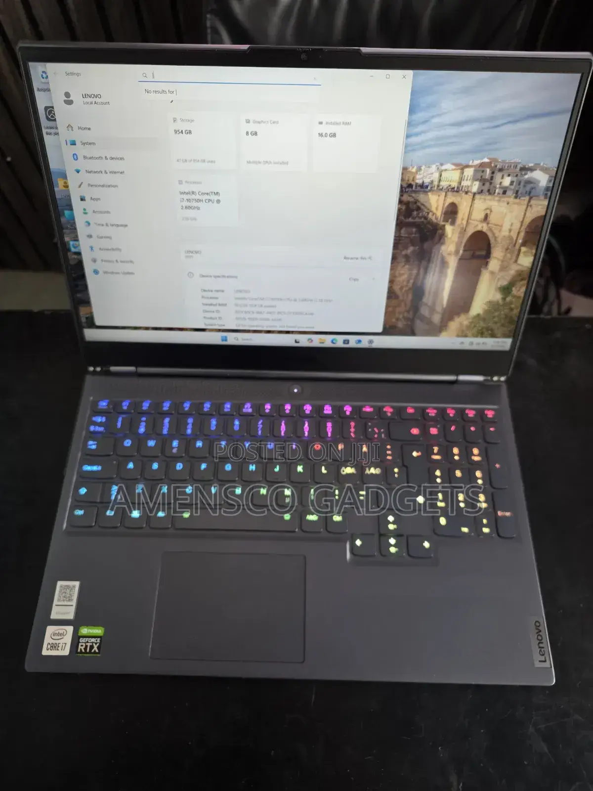 Laptop Lenovo Legion 7 16GB Intel Core i7 SSD 1T