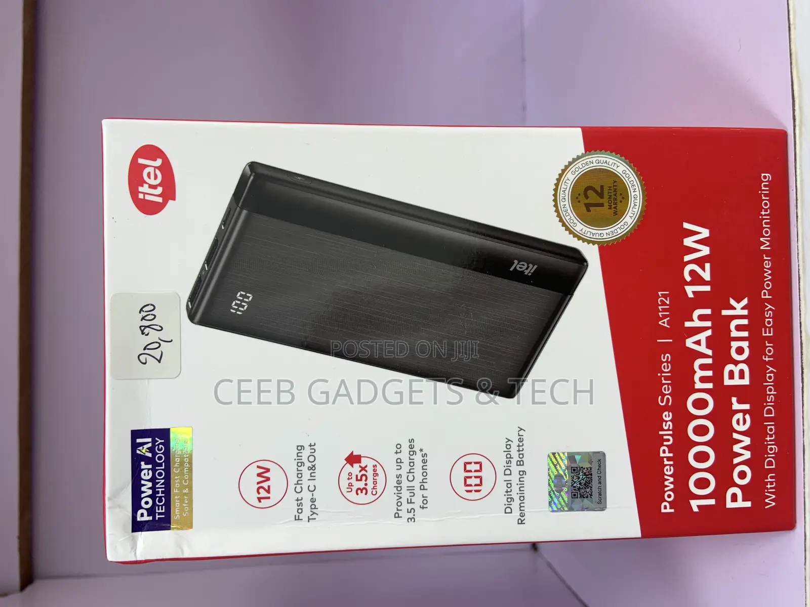 Itel 10,000mah Powerbank