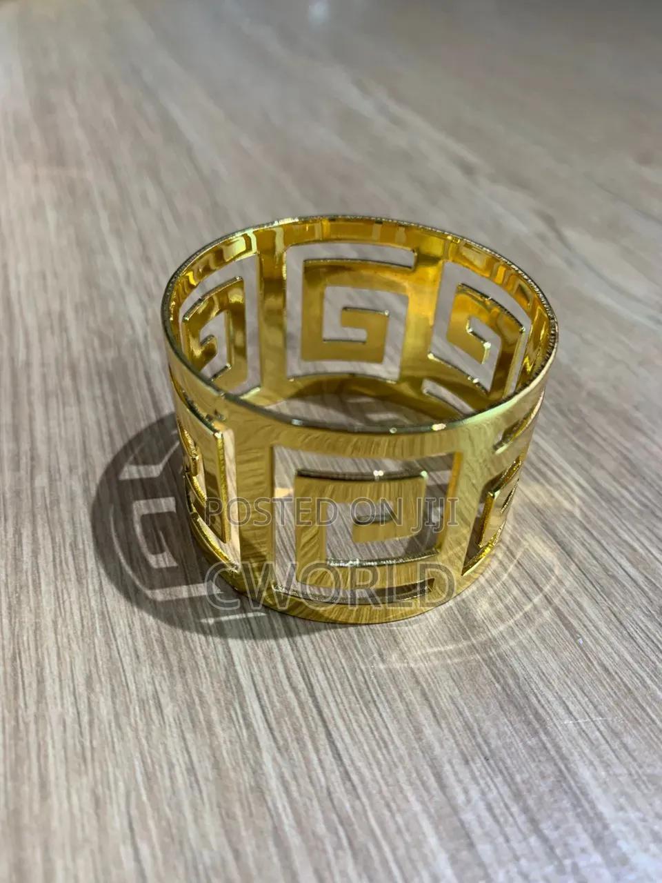 Metal Napkin Rings – Greek Key Design (6-pcs)