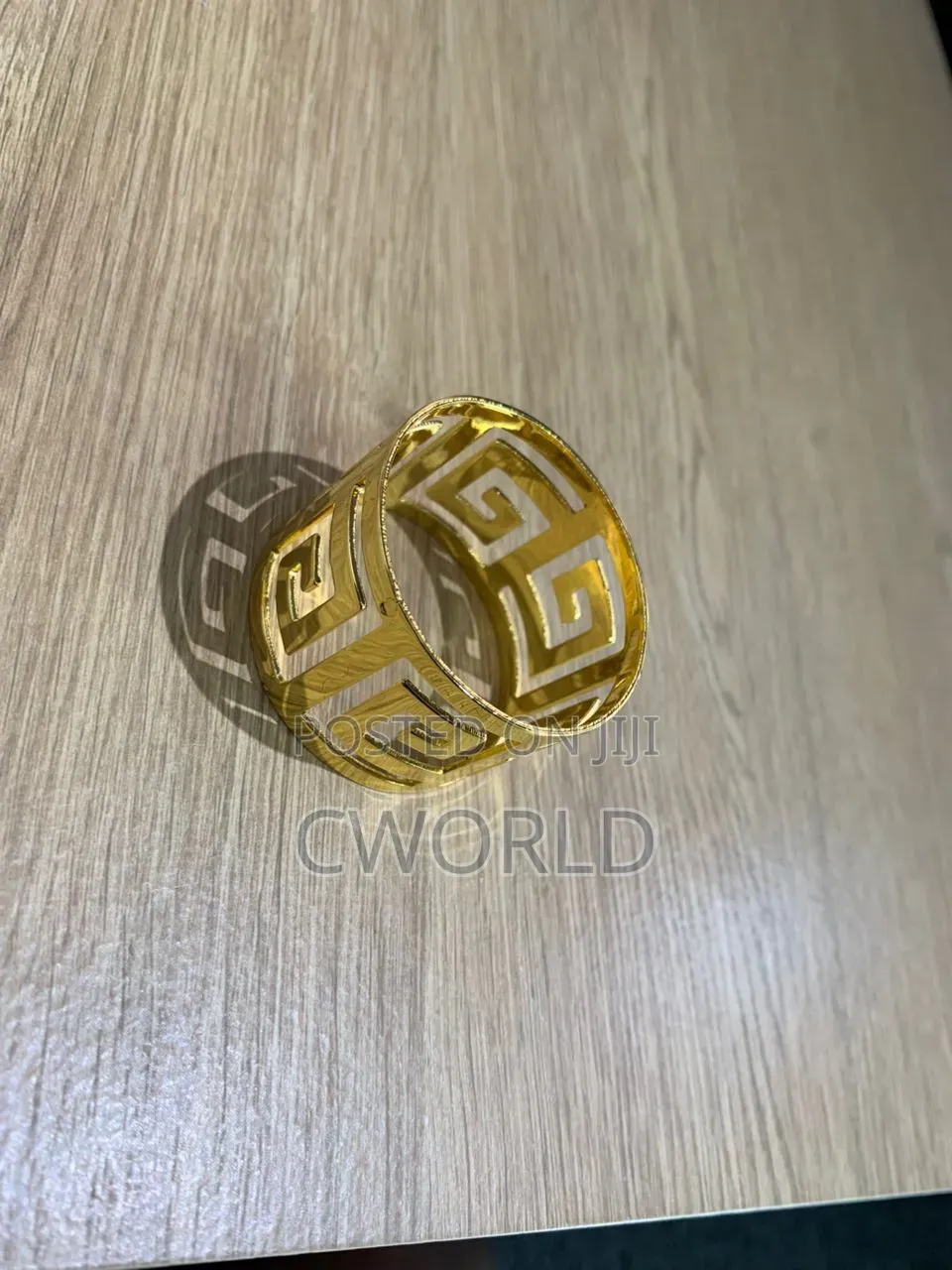 Metal Napkin Rings – Greek Key Design (6-pcs)