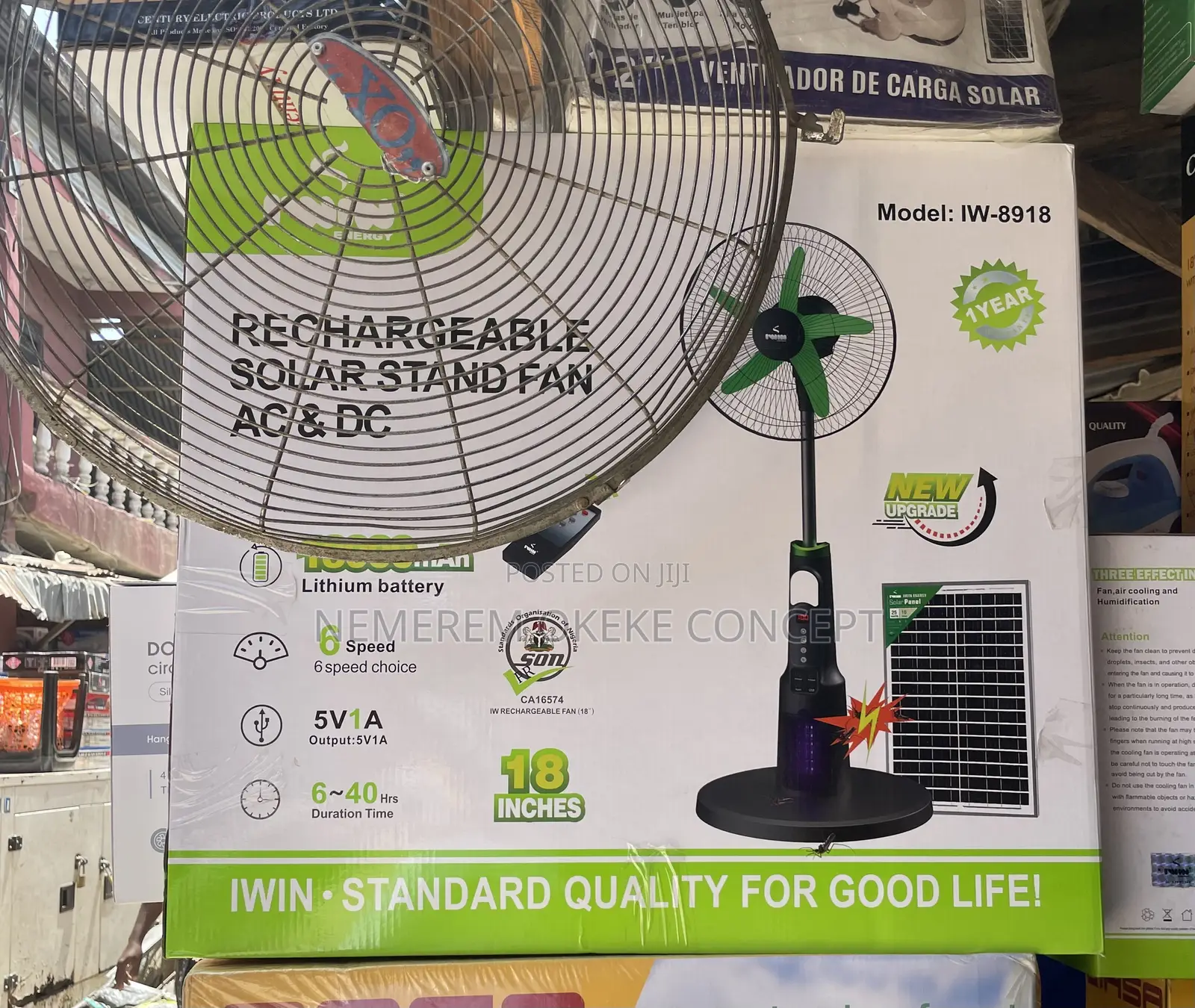 Iwin Stand Fan With Mosquito Killer