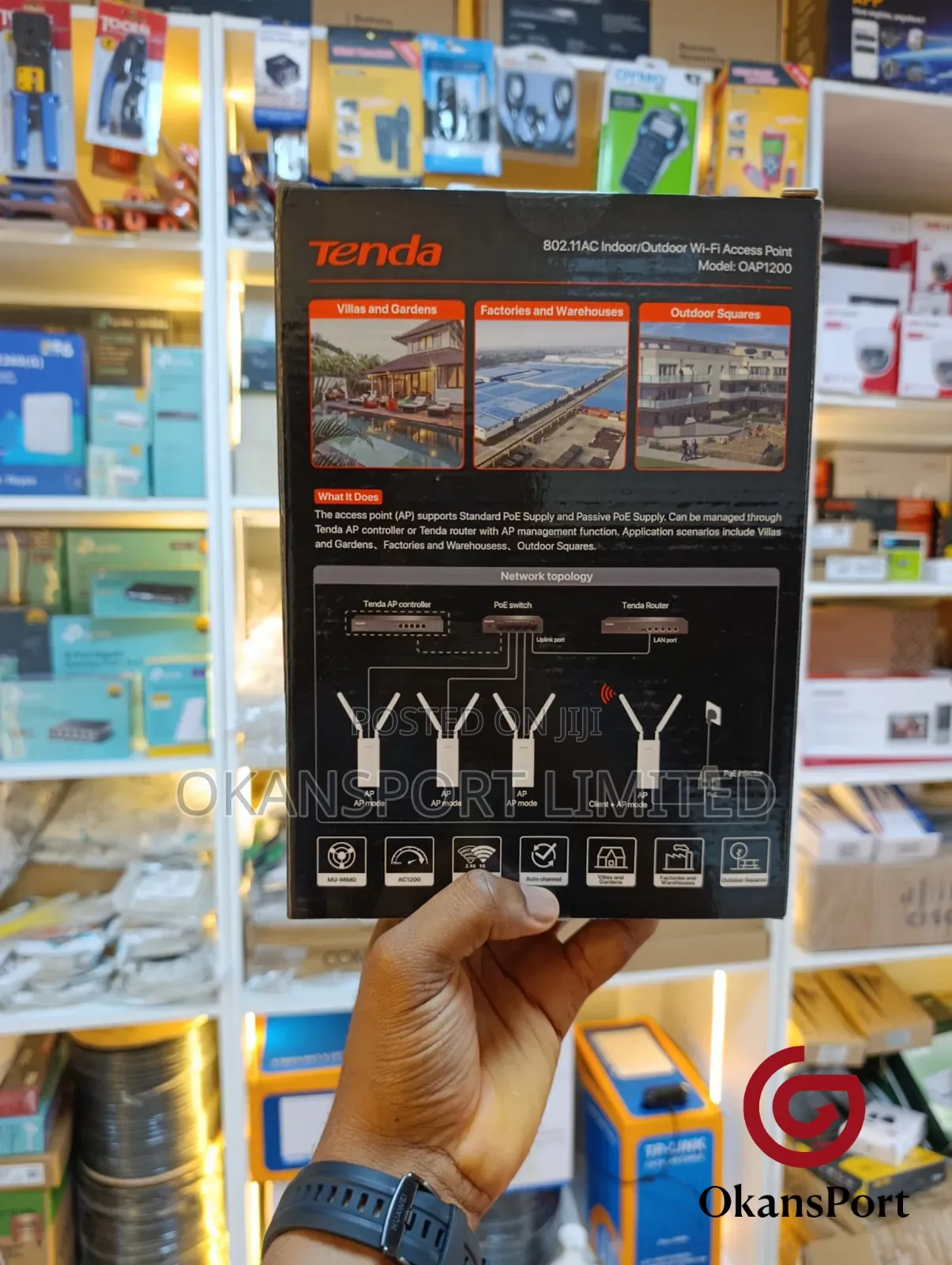 Tenda Access Point Oap1200 I24 I25 I6 O1 O3 O6 Cpe Wifi Ap A9 A23 Mesh