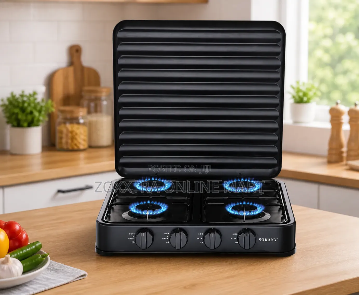 Sokany 4-Burner Gas Cooker