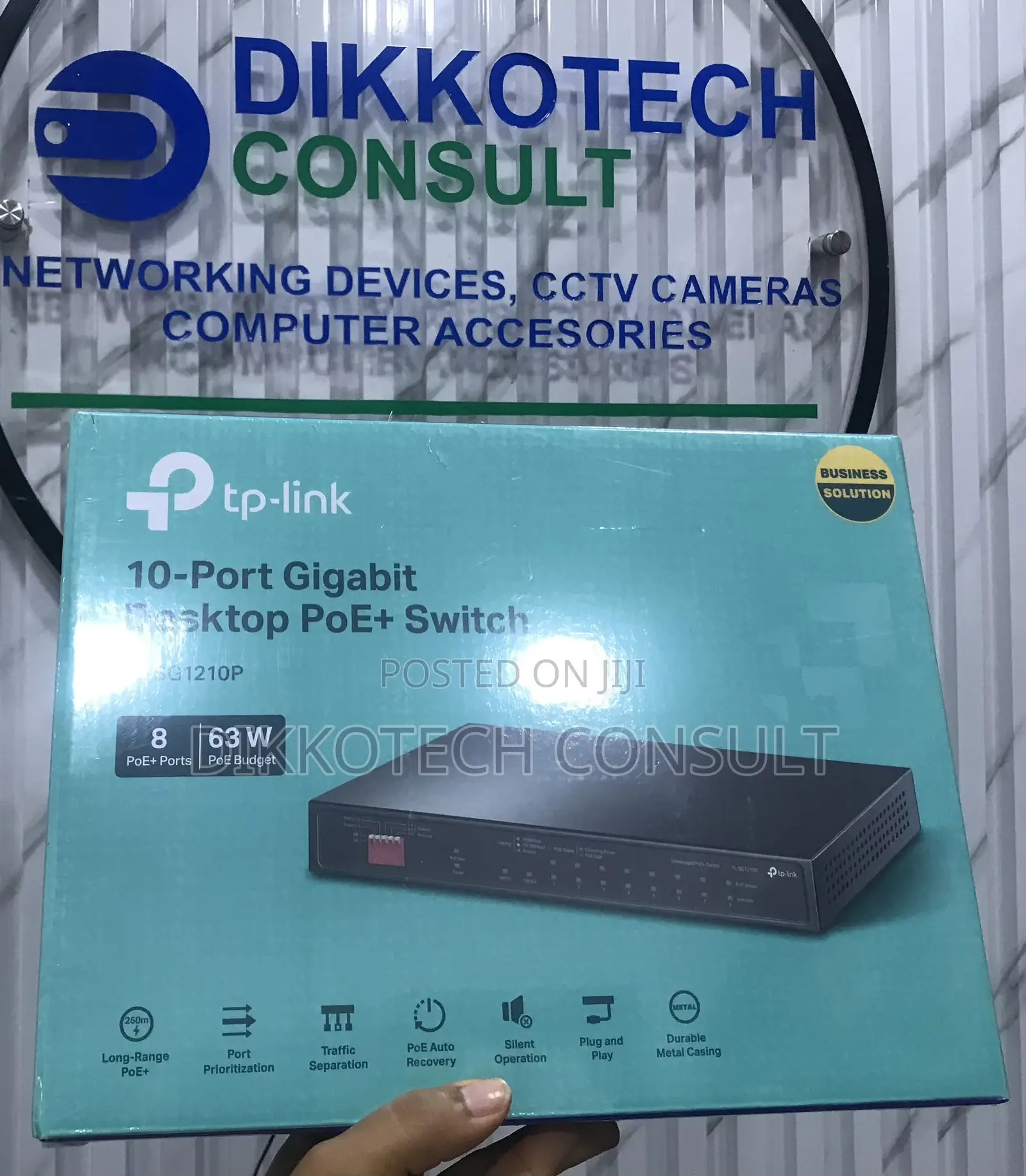 Tp-Link Tl-Sg1210p – 10-Port Gigabit Poe+ Switch