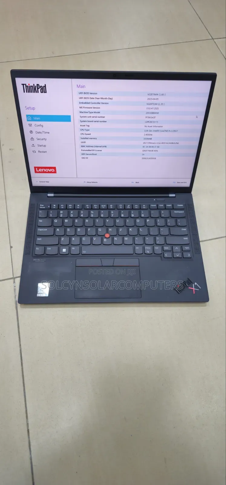 Laptop Lenovo ThinkPad X1 Carbon 16GB Intel Core i5 SSD 512GB