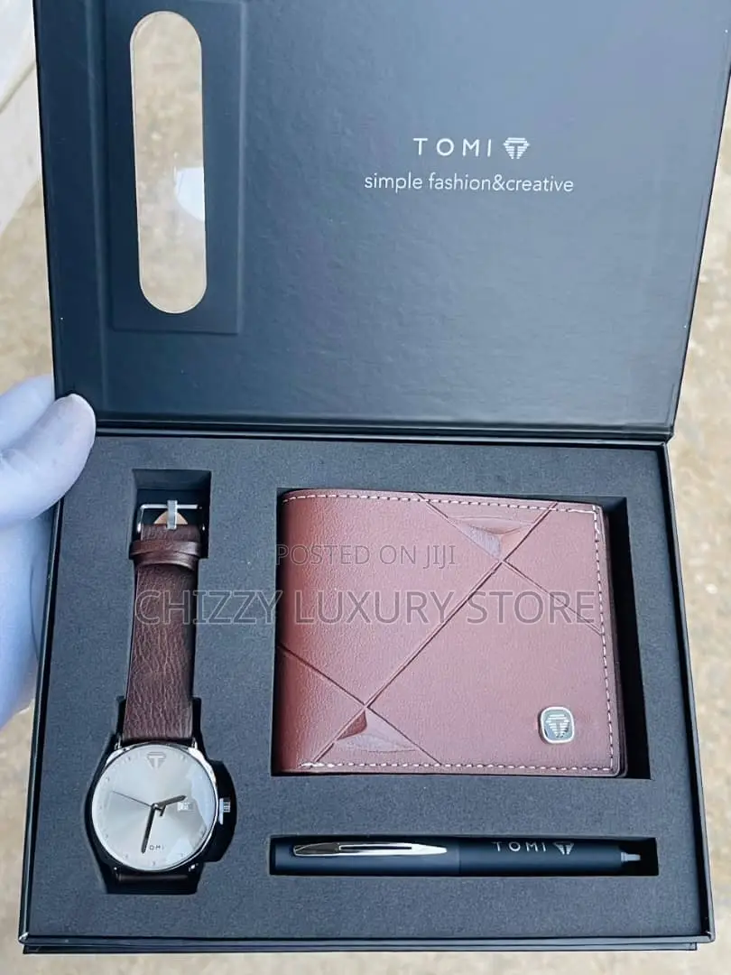 Tomi Quality Men Genuine Leather Wristwatch
