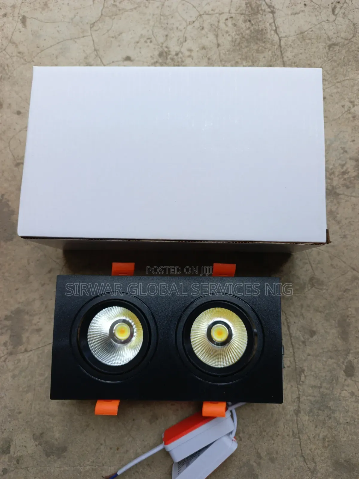 2 in 1 Double Spot Light Black Body and White Body Available