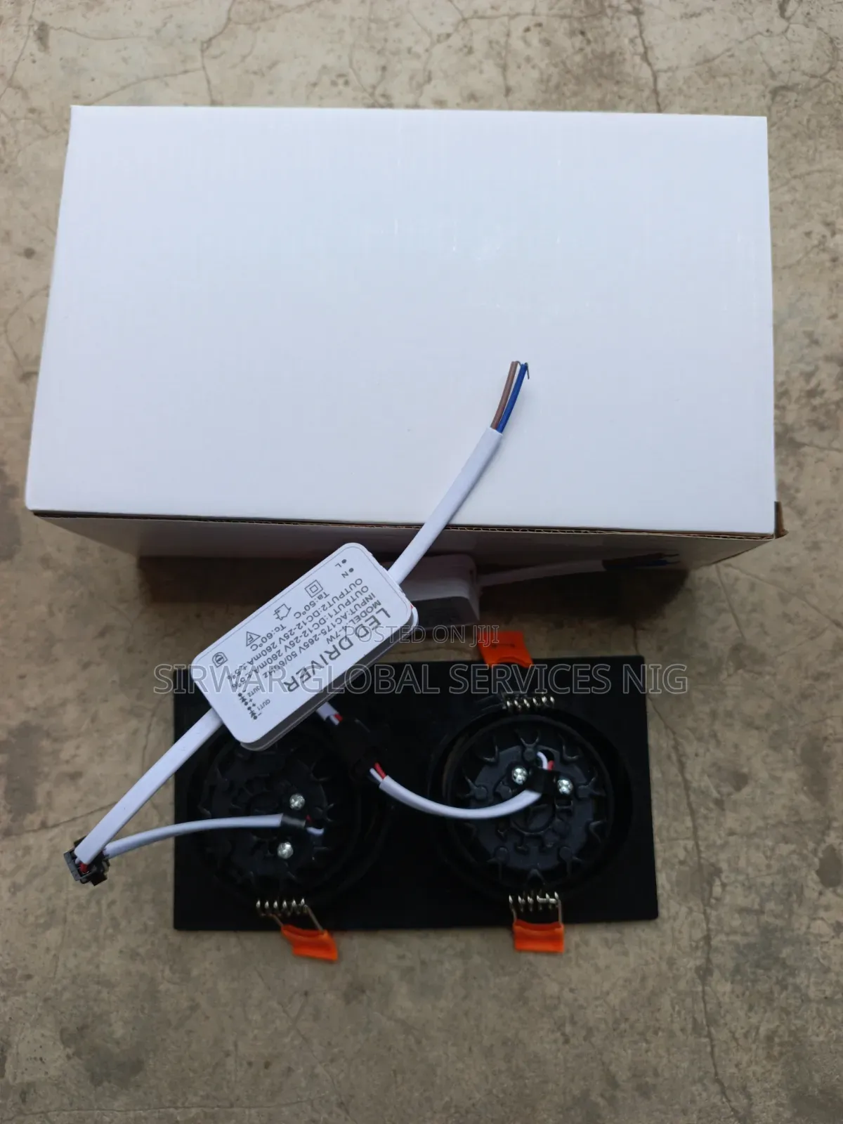 2 in 1 Double Spot Light Black Body and White Body Available
