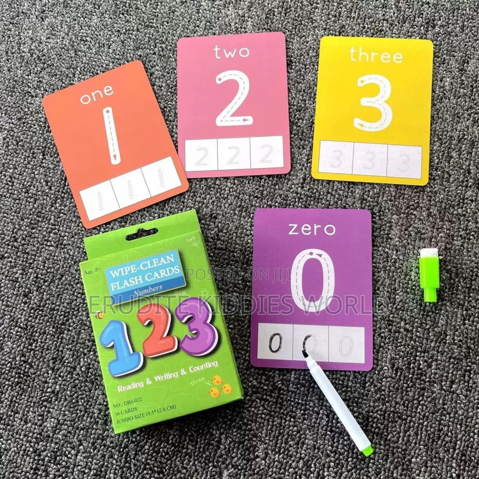Wipeable Abc and 123 Flashcards (Write and Wipe)