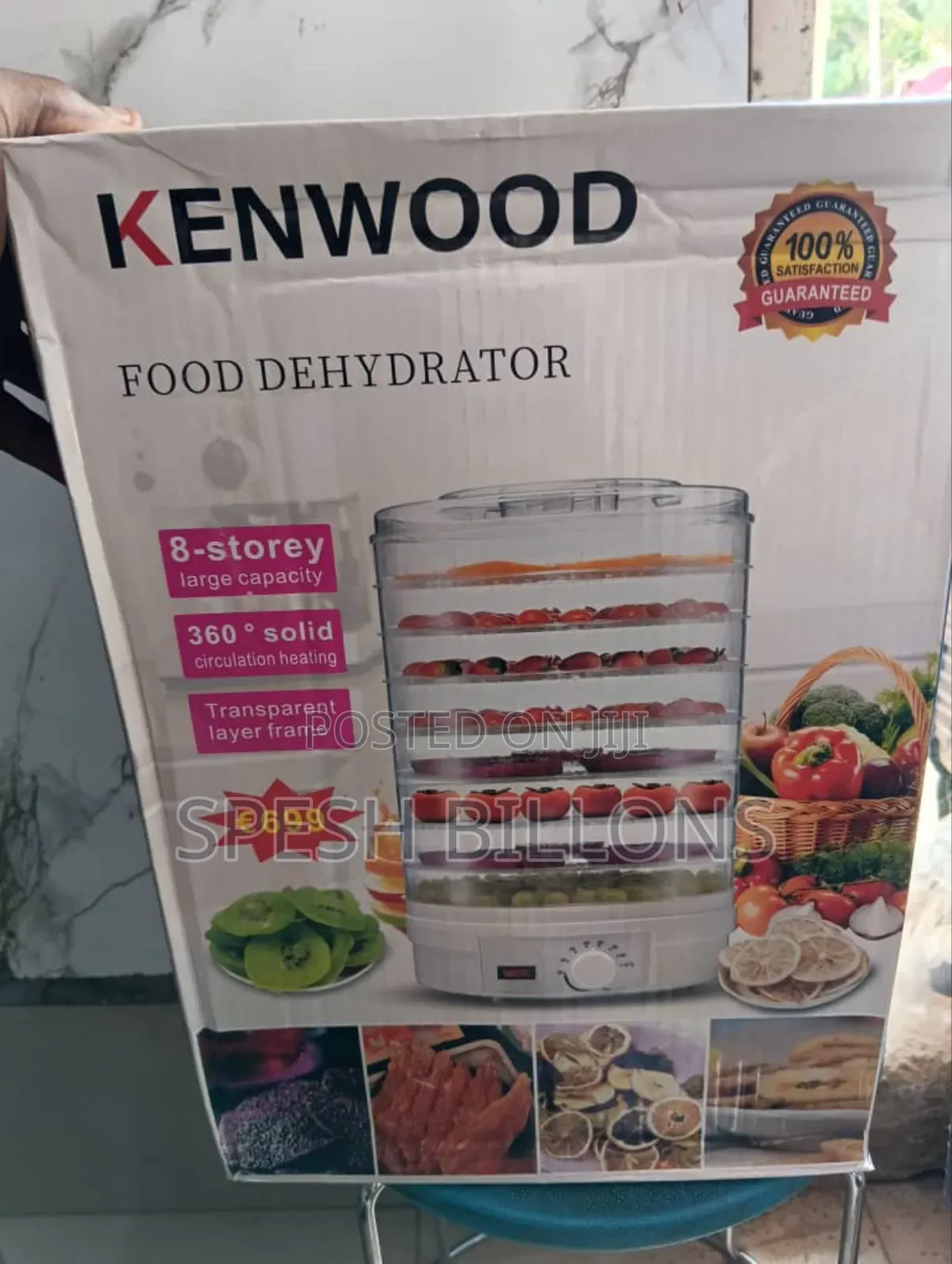 Food Dehydrator 8 Steps Large Capacity. Preserve All Kinds of Foods