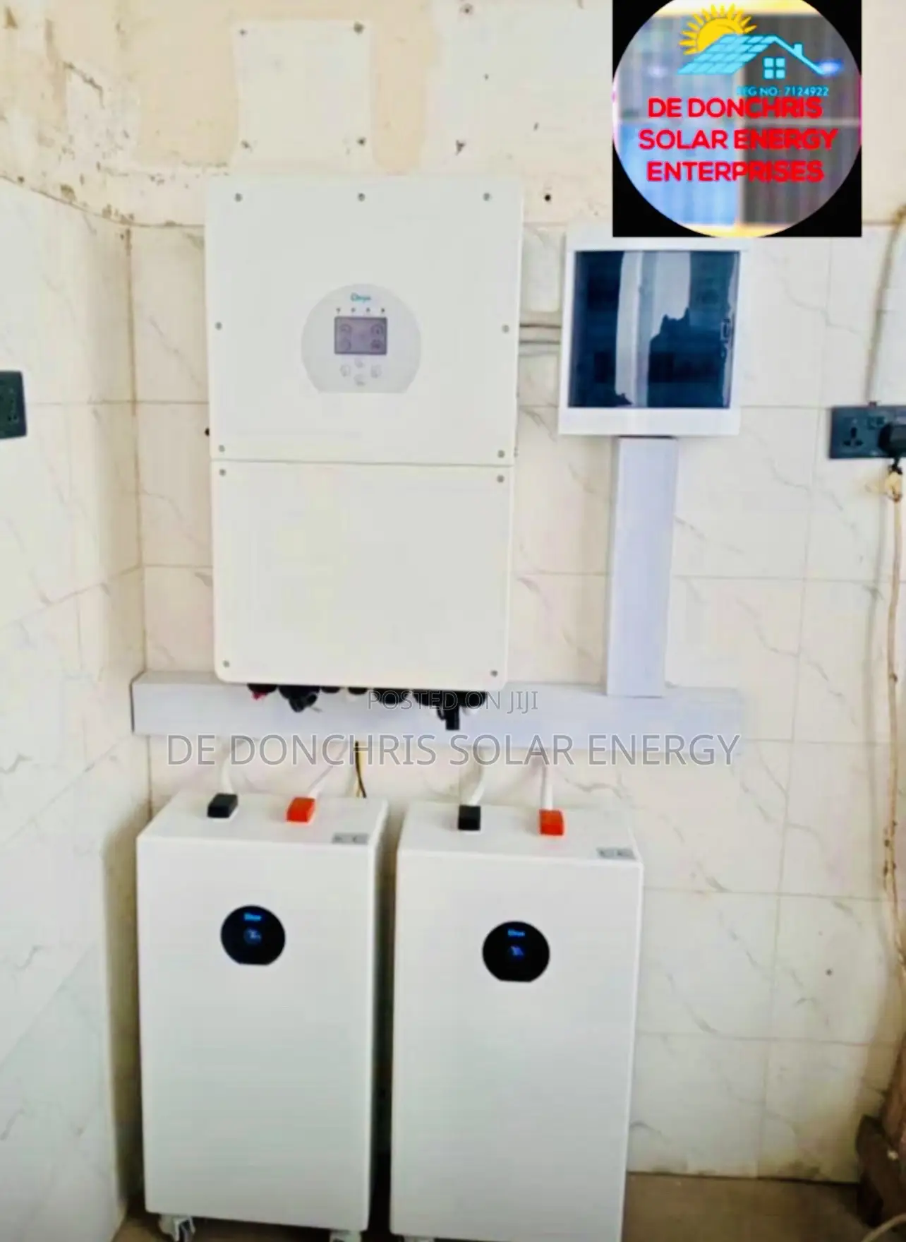 Our Deye 16kwh 51.2v 2pics and Deye 20kva Hybrid Inverter Full Instal