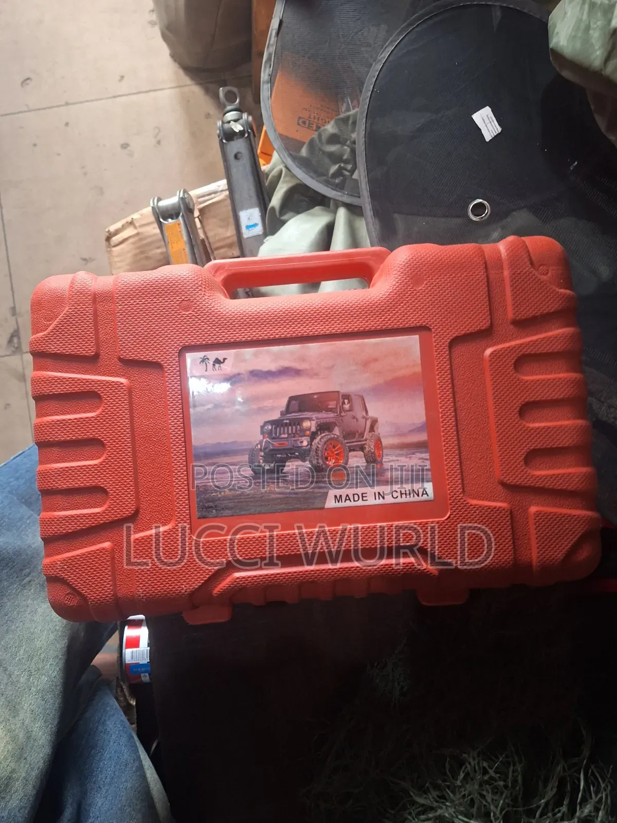 Tyre Pump and Tools Box