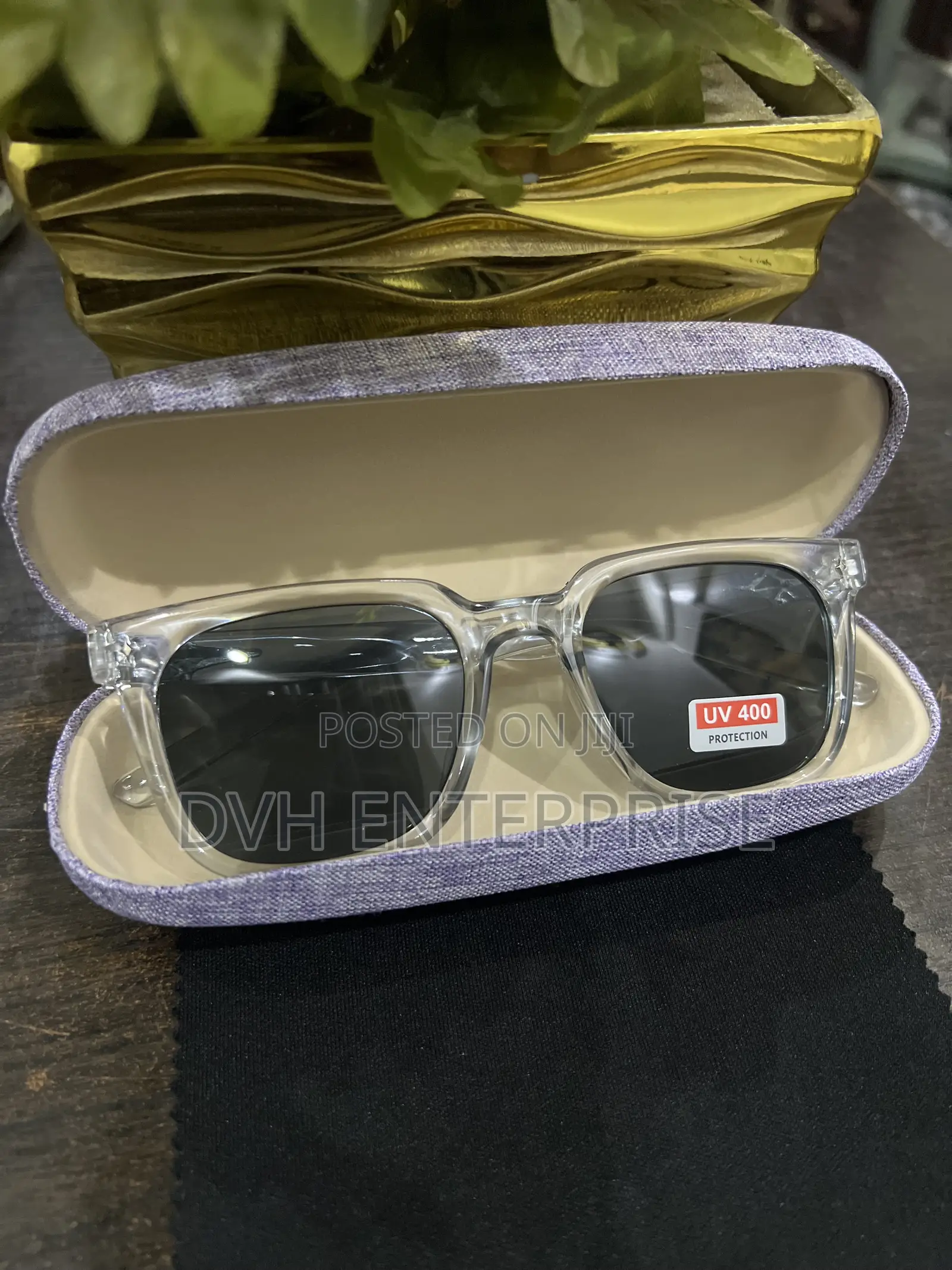 Crystal Frame Uv 400 Protection Sunglasses