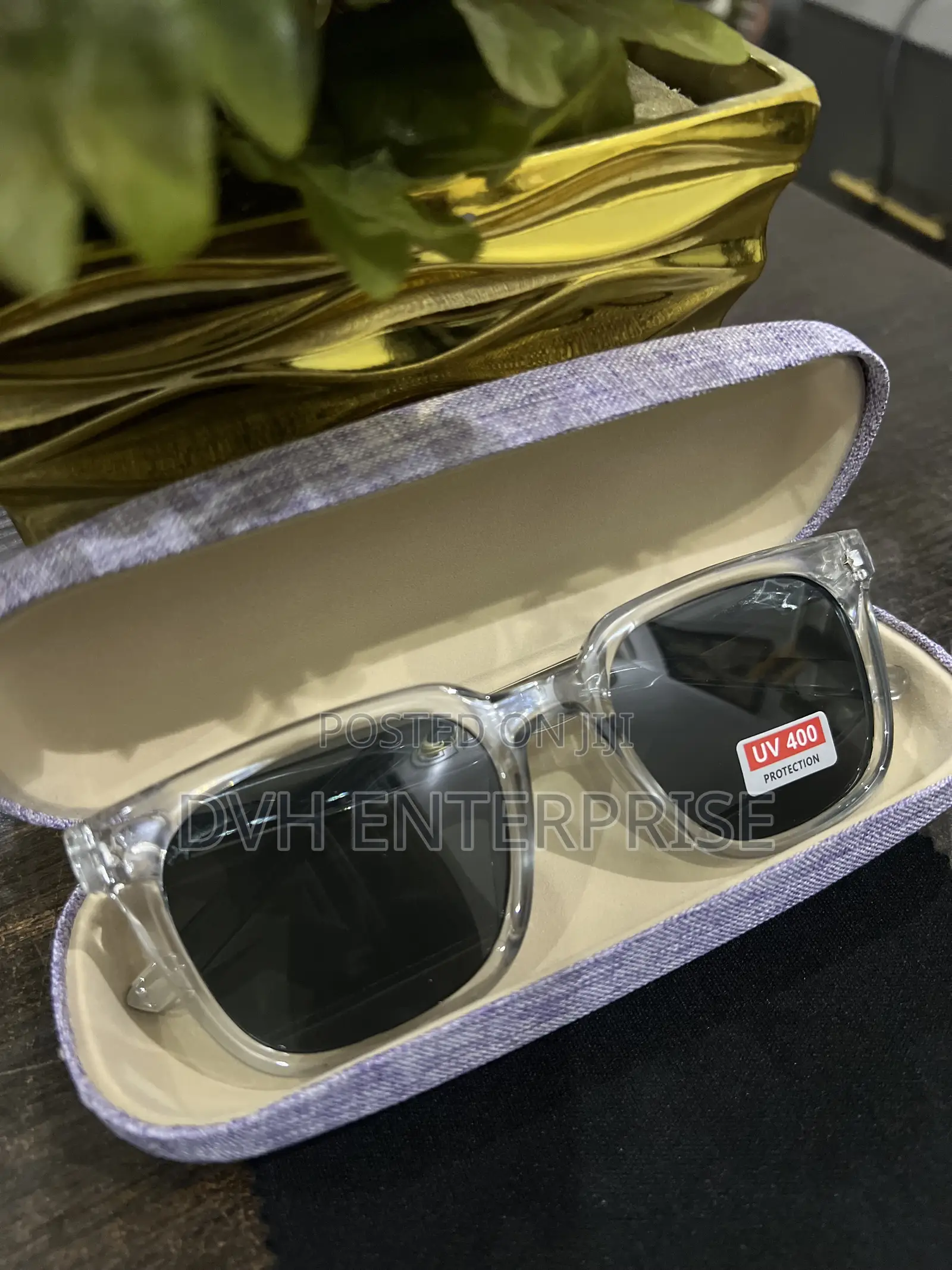 Crystal Frame Uv 400 Protection Sunglasses