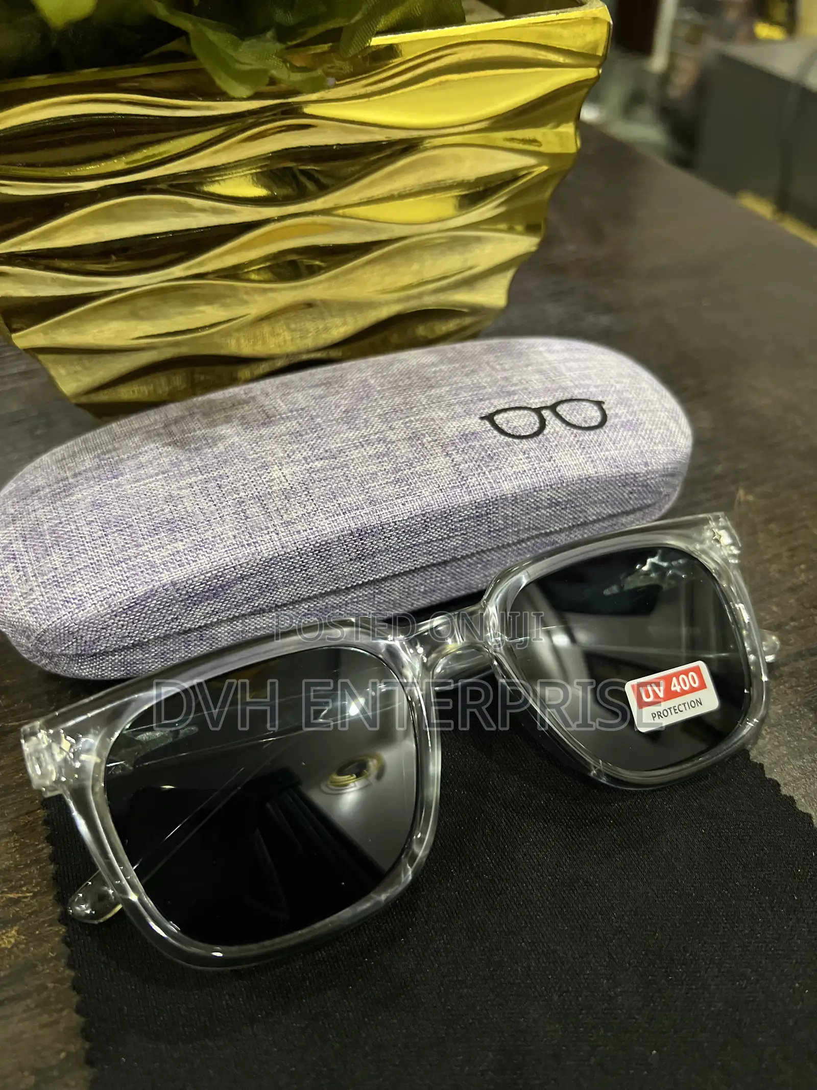 Crystal Frame Uv 400 Protection Sunglasses