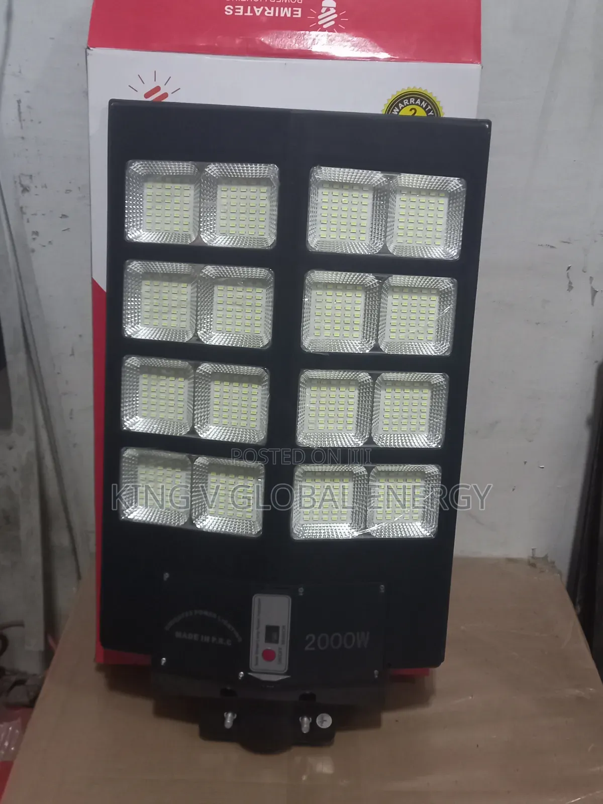 Emirates Power Lighting 2000watts Solar Street Light