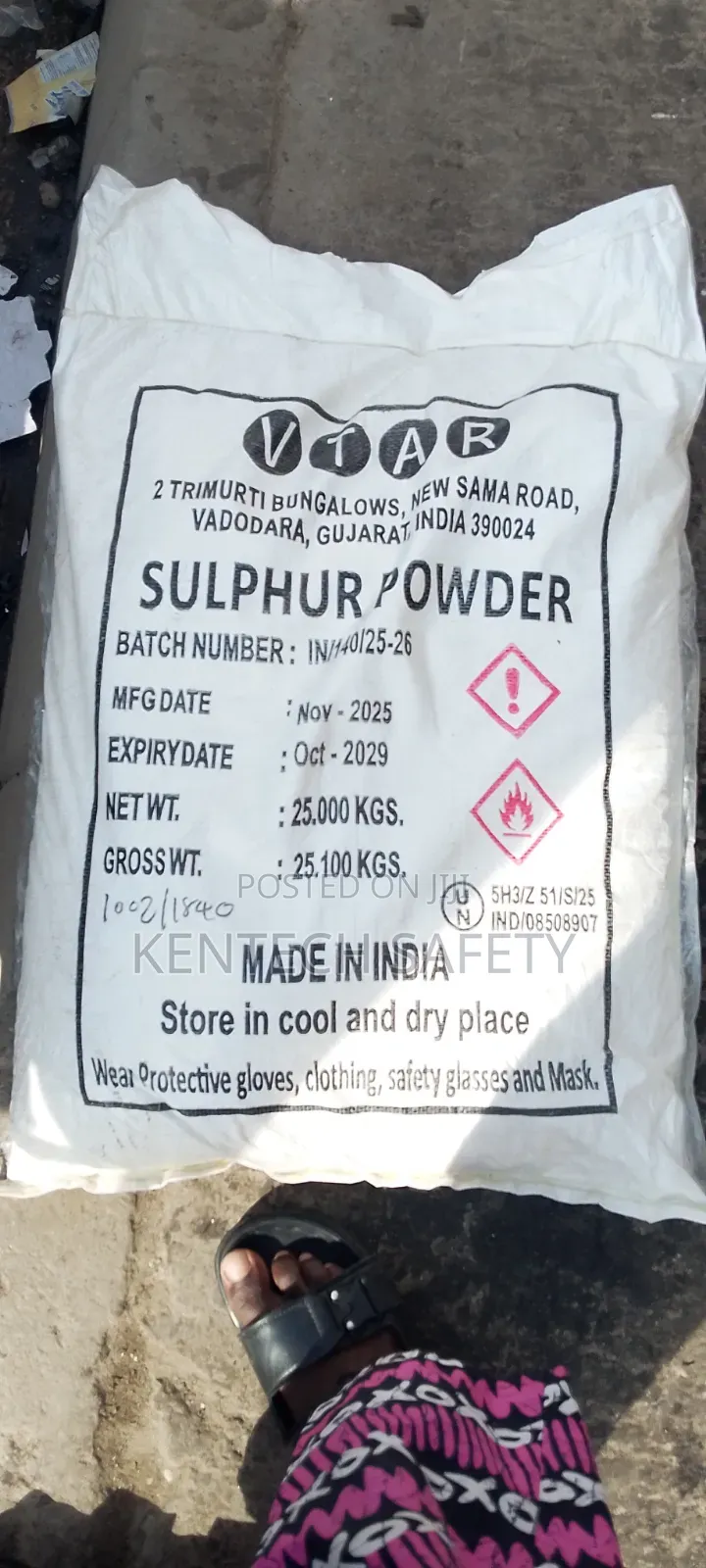 Sulfur Powder Chemical 25kg
