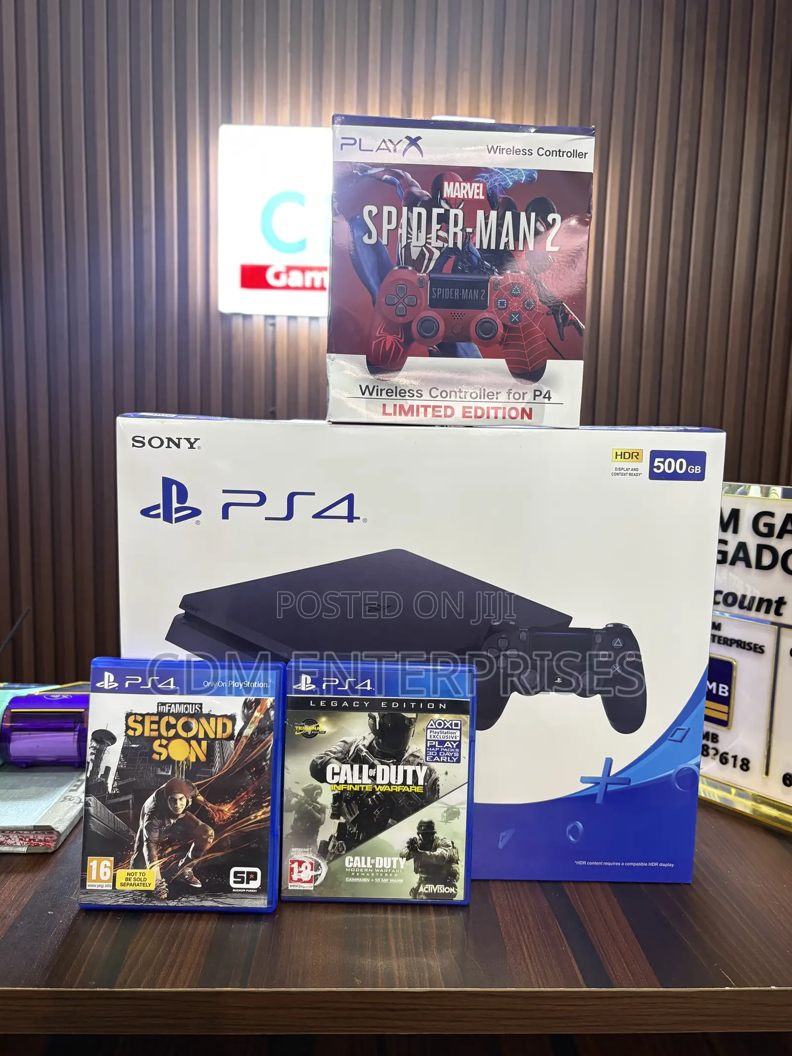 Playstation 4 Slim 500gb 2 Games 2 Controller