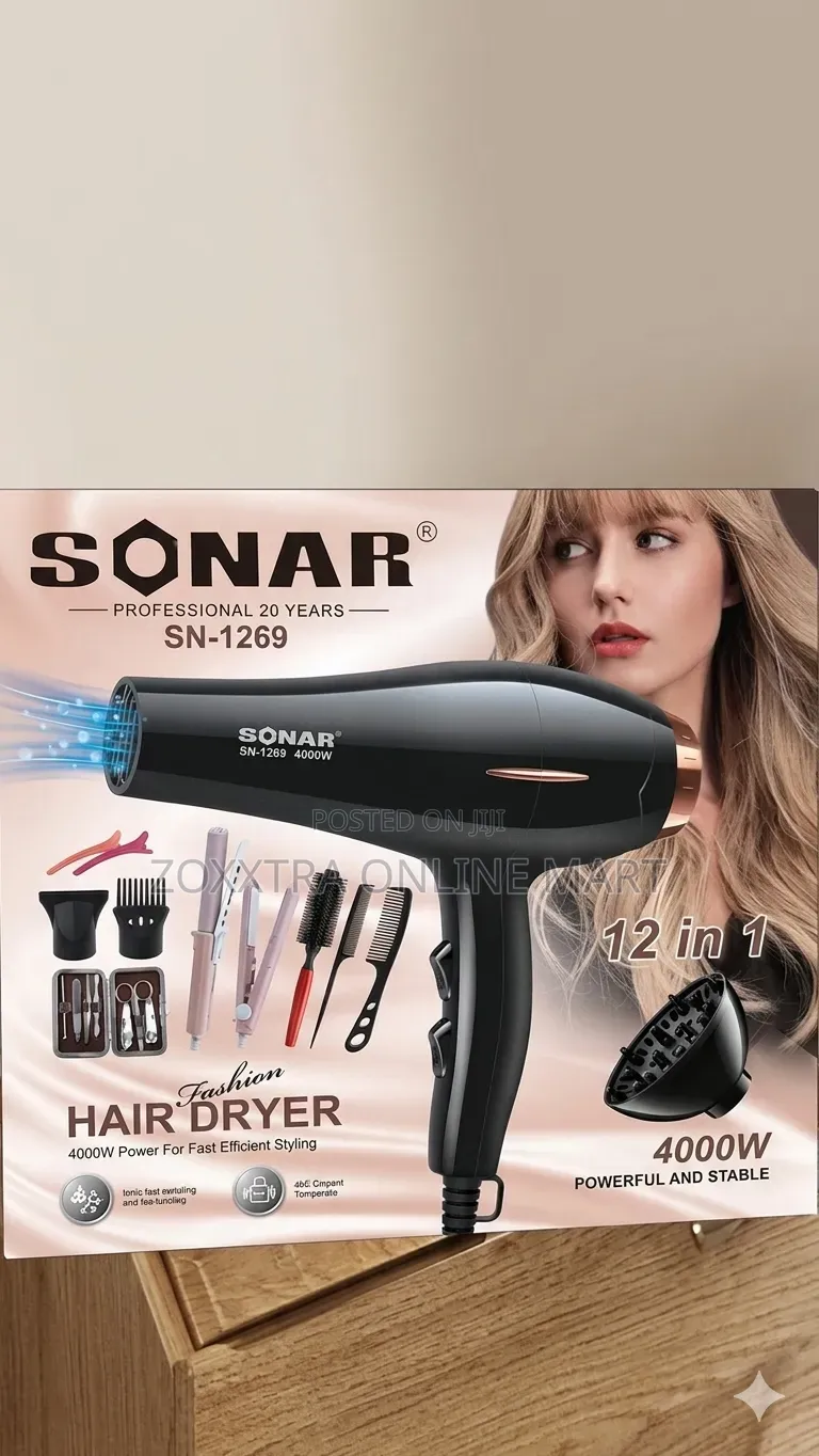 Sonar 12-in-1 Professional Hair Dryer Set
