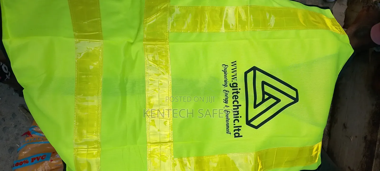 Green Reflective Jacket With Branding