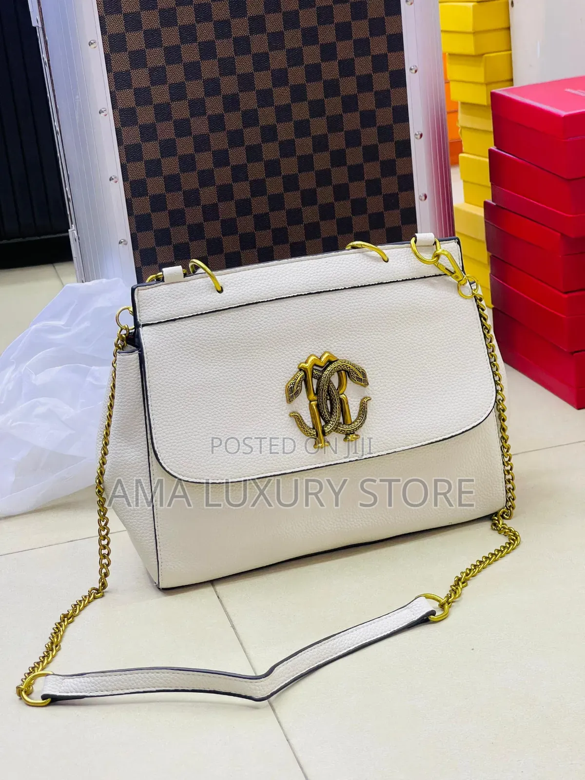 Roberto Cavalli/Chanel Genuine Leather Luxury Female Hand Bags