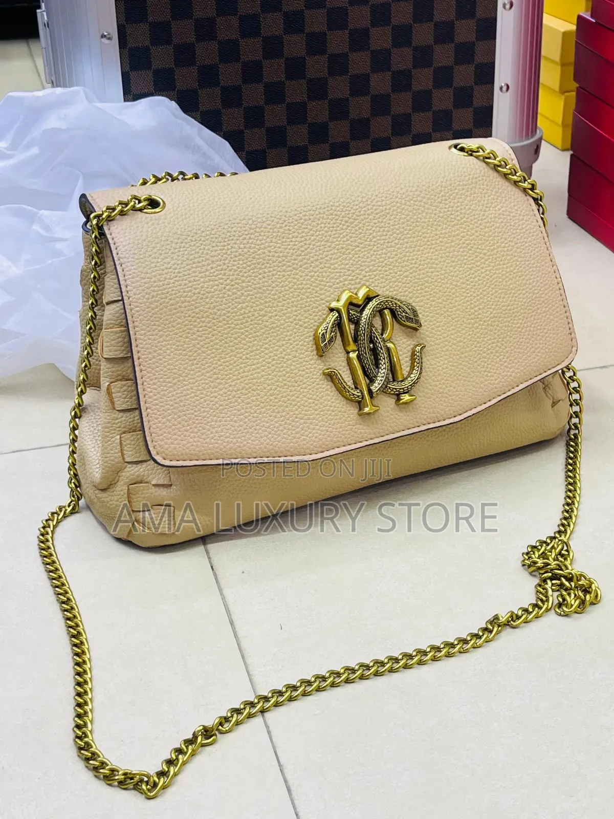 Roberto Cavalli/Chanel Genuine Leather Luxury Female Hand Bags