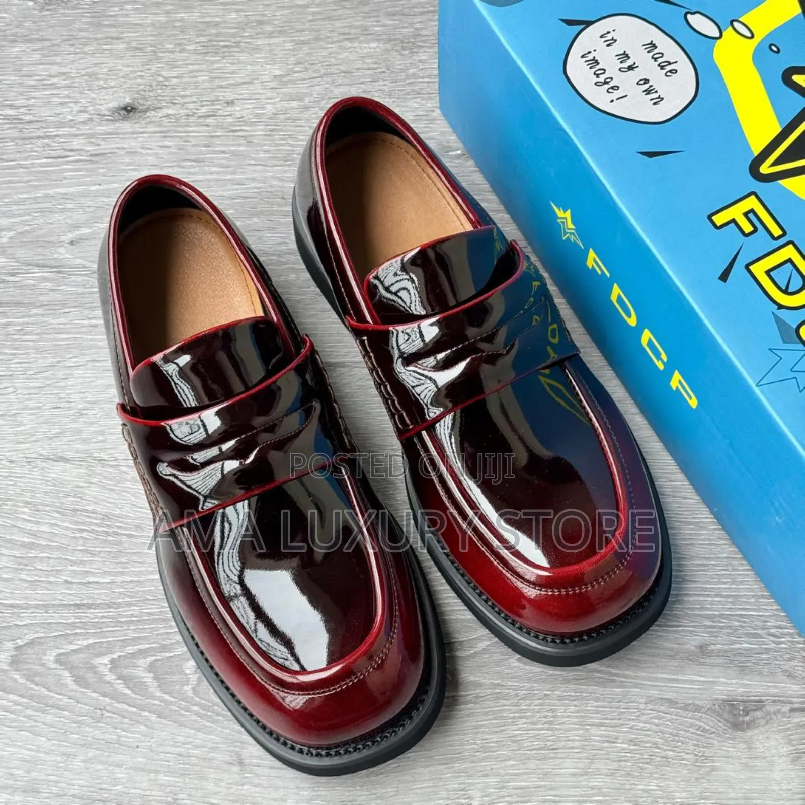 FDCP Genuine Leather Luxury Designer Men's Loafers Shoes