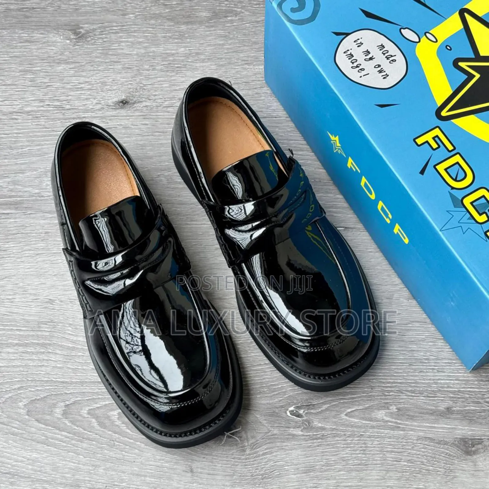 FDCP Genuine Leather Luxury Designer Men's Loafers Shoes