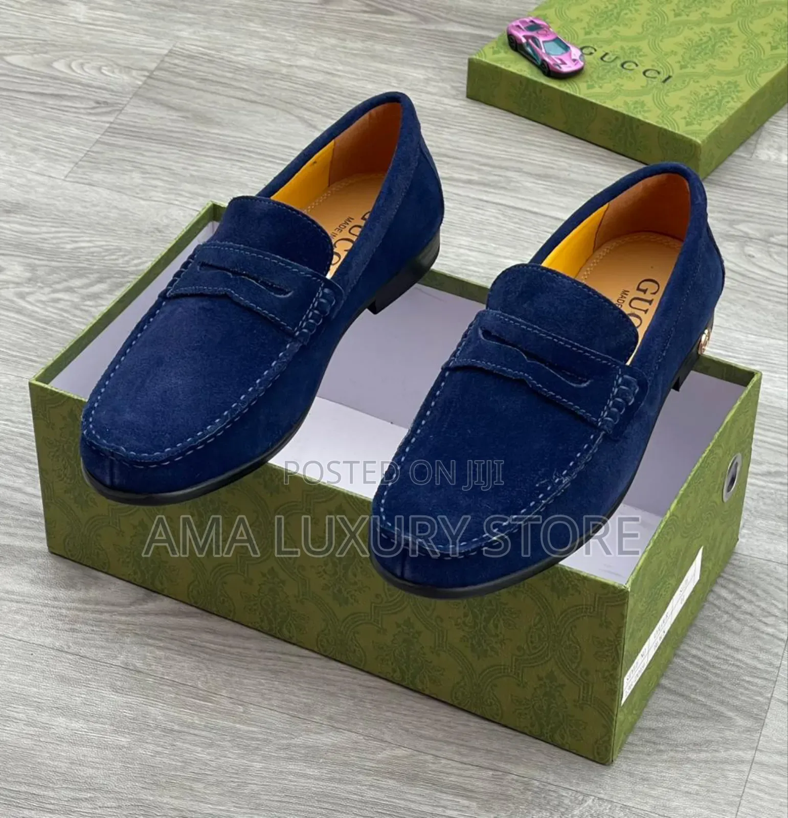 Gucci/Louis Vuitton Luxury Suede Penny Loafers Men's Shoes