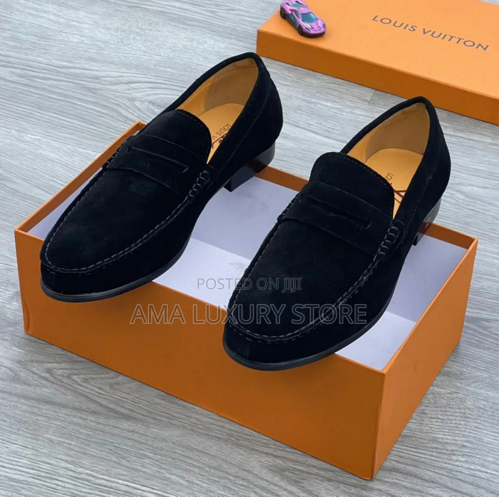 Gucci/Louis Vuitton Luxury Suede Penny Loafers Men's Shoes